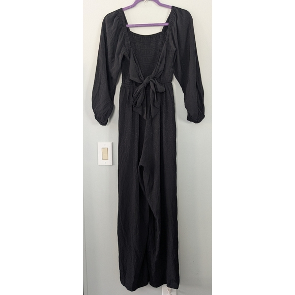 Madewell Lucie Jacquard Star Tie Back Jumpsuit - Picture 7 of 9